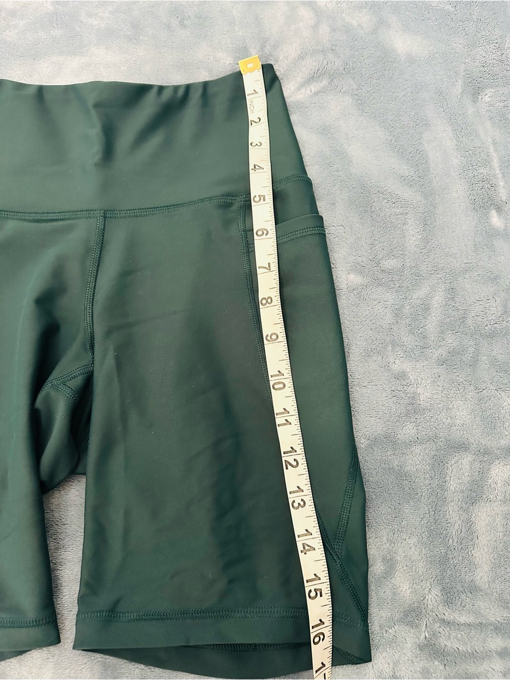 Old Navy Powersoft High Rise Green Women’s Bike Shorts Pockets Size Small - Picture 7 of 9